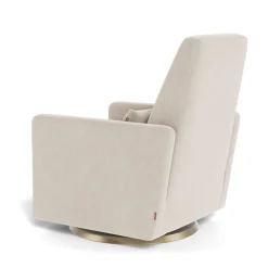 Rocking Glider Recliner Armchair Grano - Dune / Gold