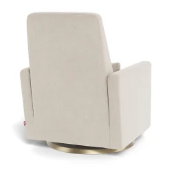 Rocking Glider Recliner Armchair Grano - Dune / Gold