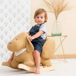 Rocking Toy Dog Charlie - Caramel