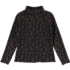 Romance Flowers Turtle Neck714