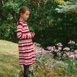 Romance Striped Knit Dress7-14