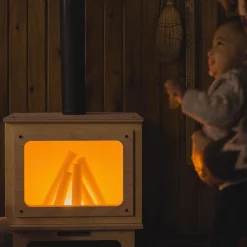 Rustik Fireplace - Naturel/Black