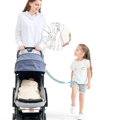 Safety Bracelet with Key - Blue