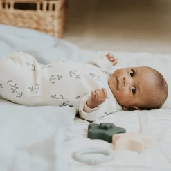 Sailboat Ribbed Pajamas 0-12m