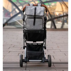 Sancy Backpack Diaper Bag - Gray