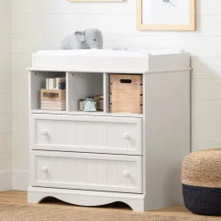 Savannah Changing Table - Pure White