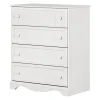 Savannah 4-Drawer Chest - Pure White