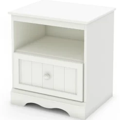 Savannah 1-Drawer Nightstand - Pure White