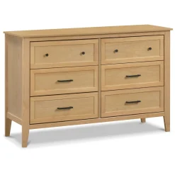 Sawyer Farmhouse 6-Drawer Dresser - Honey