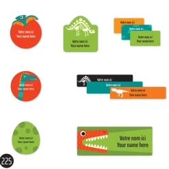 School Name Labels - Dinosaurs