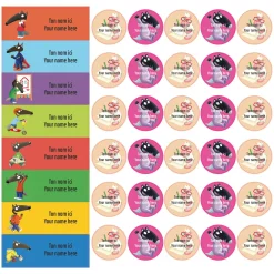 School Name Labels - Little Wolf