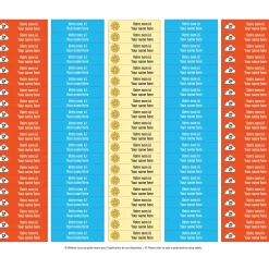 School Name Labels - Retro