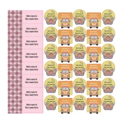 School Name Labels - Rodeo