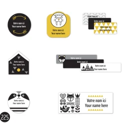 School Name Labels - Scandinavian