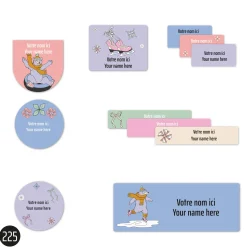 School Name Labels - Skate