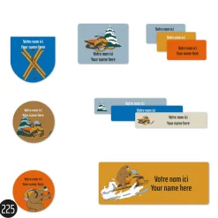 School Name Labels - Skidoo
