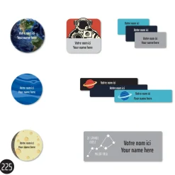 School Name Labels - Space