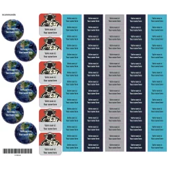 School Name Labels - Space