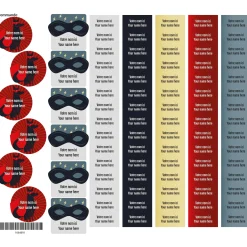 School Name Labels - Superheros