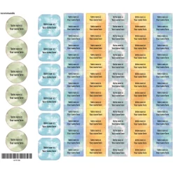 School Name Labels - Tie-Dye 2