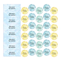 School Name Labels - Tie-Dye 2