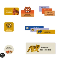 School Name Labels - Tigers