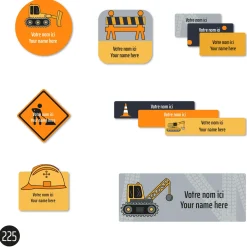 School Name Labels - Trucks