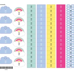 School Name Labels - Unicorn