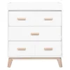 Scoot 3-Drawer Changer Dresser - White / Washed Natural