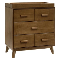 Scoot 3-Drawer Changer Dresser - Walnut
