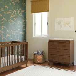 Scoot 3-Drawer Changer Dresser - Walnut