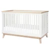 Scoot 3-in-1 Convertible Crib - White / Washed Natural