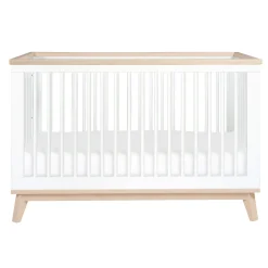 Scoot 3-in-1 Convertible Crib - White / Washed Natural