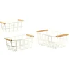 Set of 3 Modern Metal Basket