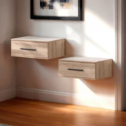 Set of 2 Nightstands - Primo Rustic Oak