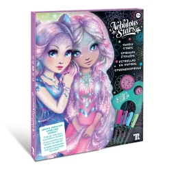 Set Swirly Star Nebulous Stars