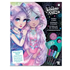 Set Swirly Star Nebulous Stars