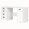 Sewing Craft Table and Storage - Artwork Pure White