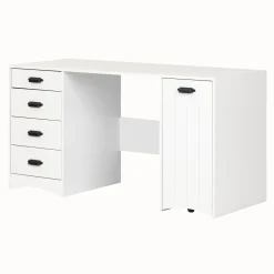 Sewing Craft Table and Storage - Artwork Pure White