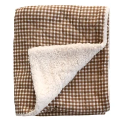 Sherpa And Muslin Blanket