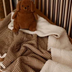 Sherpa And Muslin Blanket