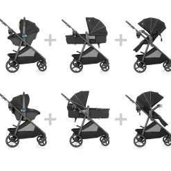 Shyft Intuiti+ Travel System with Revolve180 LiteMax NXT - Dubhan Black
