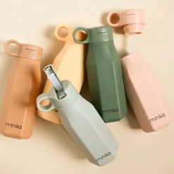 Silicon Bottle With Straw