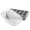 Silicone Baby Food Freezer Tray with Lid - Grey