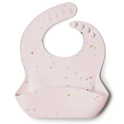 Silicone Bib - Confetti Blush