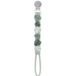 Silicone Pacifier Clip - Monstera