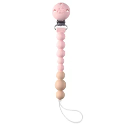 Silicone Pacifier Clip - Pink