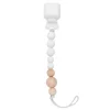 Silicone Pacifier Clip - White