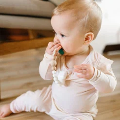 Silicone Pacifier Clip - White