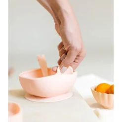 Silicone Snack Bowl - Cream